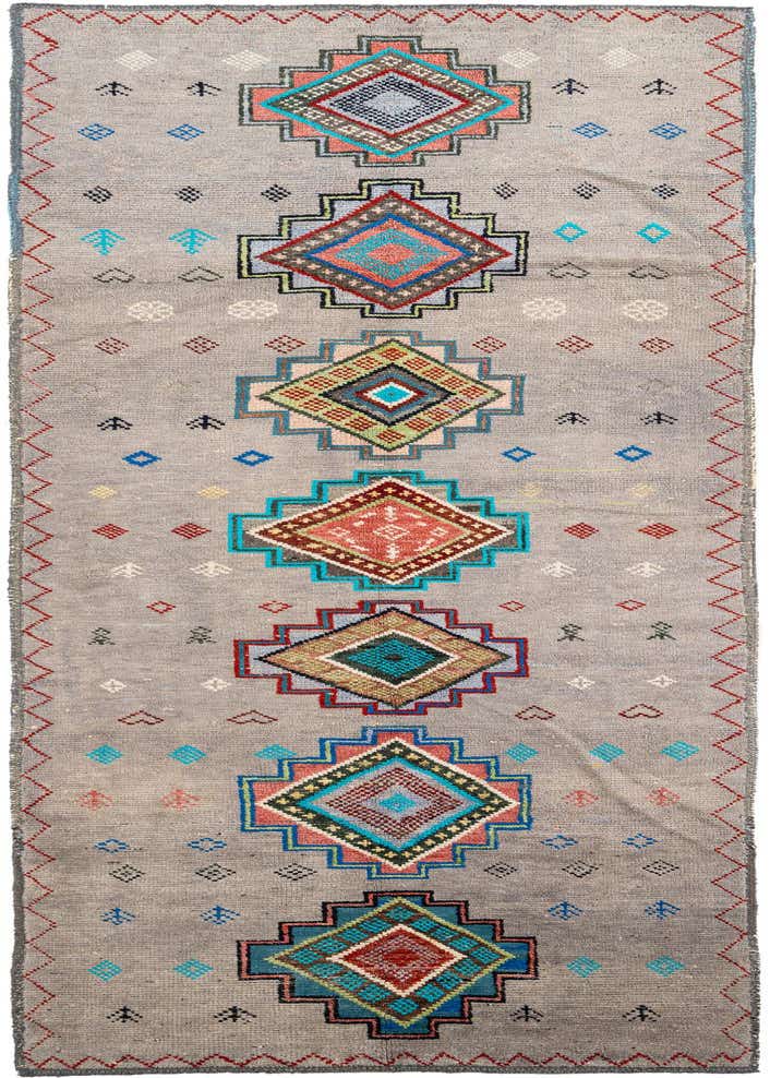 5' 2 x 15' Hand Knotted Moroccan Wool Runner Rug