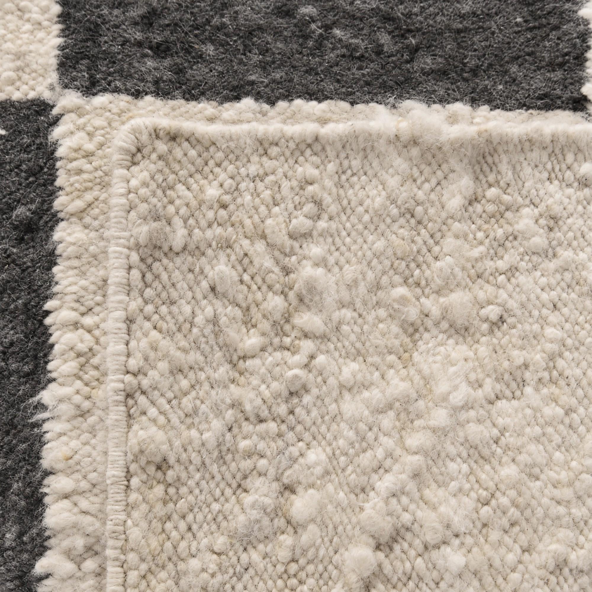 Detail image 12 of 12: 3' x 8' Hand Knotted Moroccan Wool Runner Rug