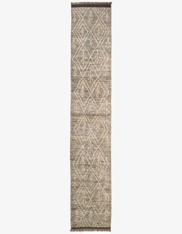 2' 11 x 16' 8 Hand Knotted Moroccan Wool Runner Rug