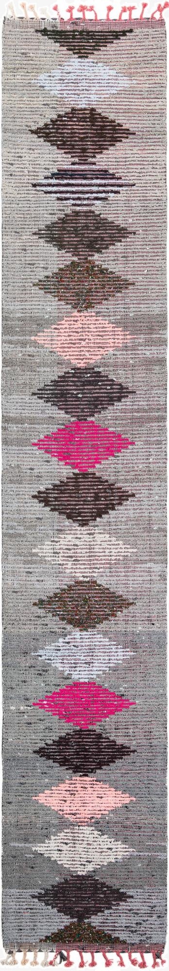 2' 7 x 15' 1  Hand Knotted Moroccan Wool Runner Rug