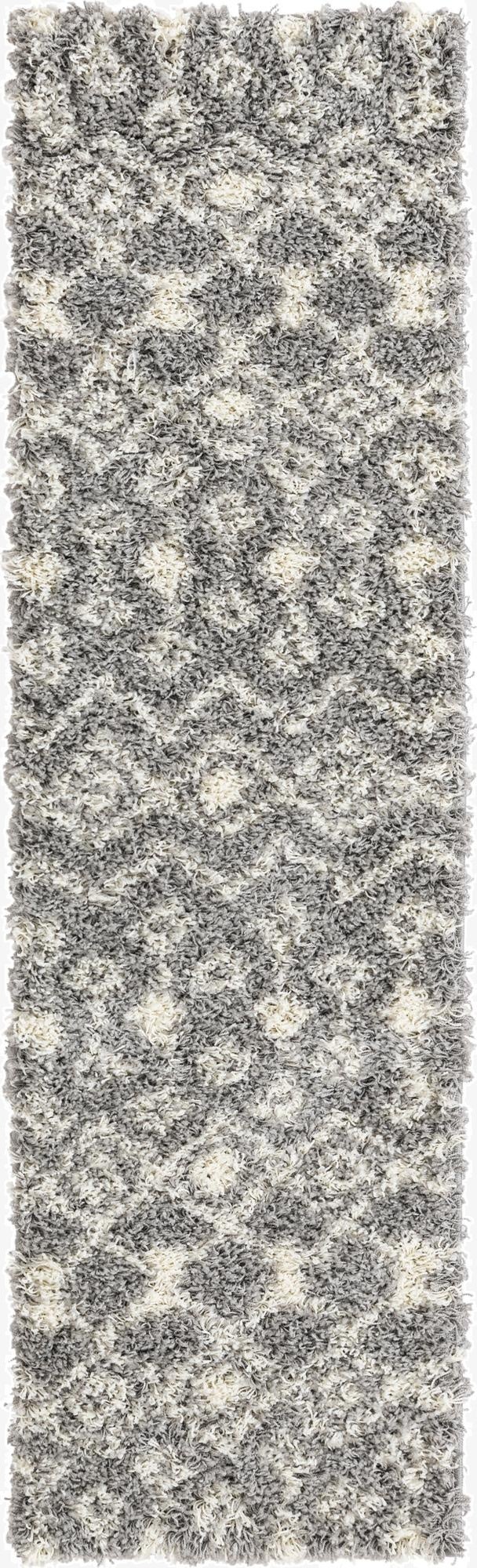 Primary image 2' x 7' Moroccan Trellis Shag Runner Rug