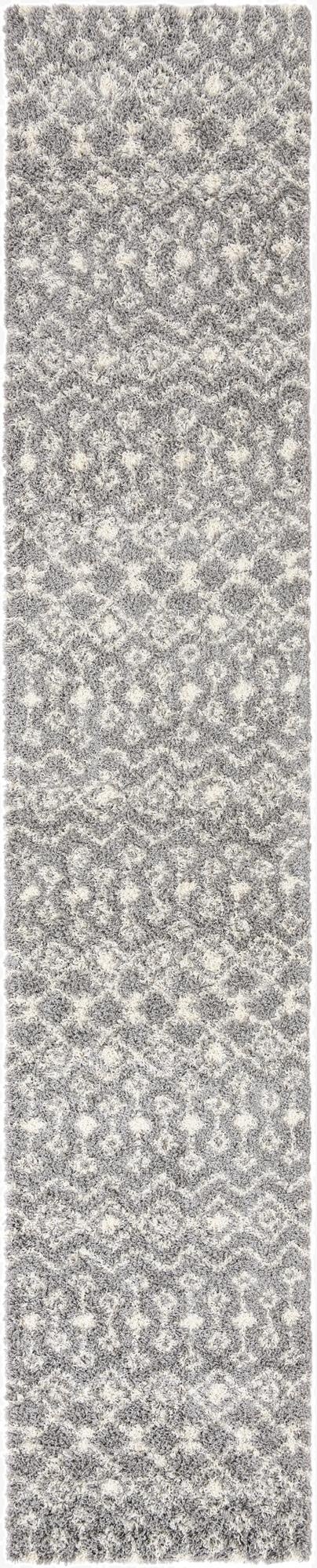 Primary image 3' 3 x 16' 5 Moroccan Trellis Shag Runner Rug