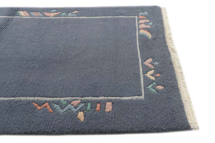 2' 4 x 4' 7 Hand Knotted Nepal Wool Runner Rug