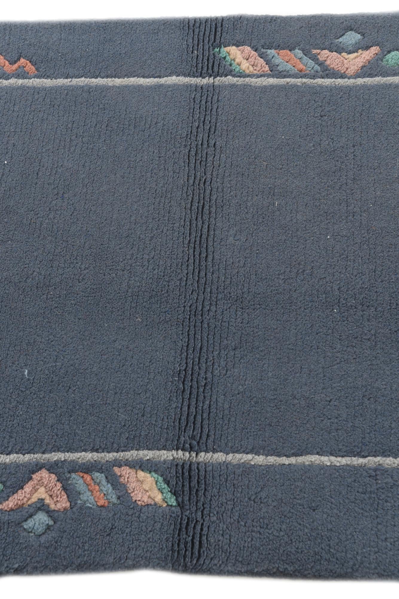 2' 4 x 4' 7 Hand Knotted Nepal Wool Runner Rug