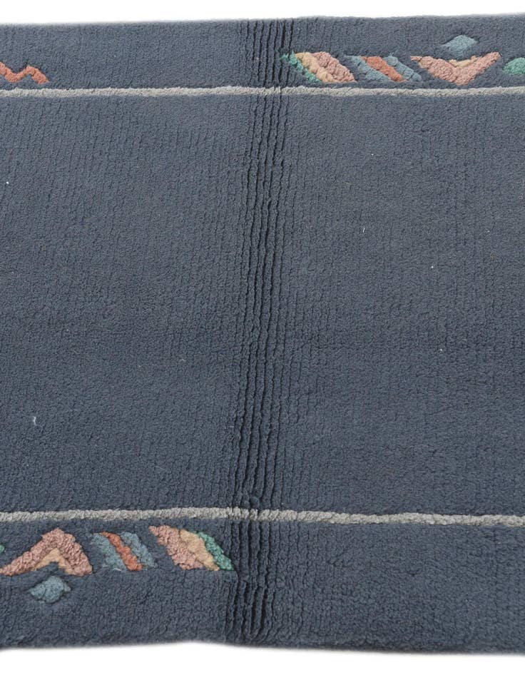 Detail image of 2' 4 x 4' 7  Hand Knotted Nepal Wool Runner Rug