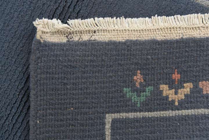 2' 4 x 4' 7 Hand Knotted Nepal Wool Runner Rug