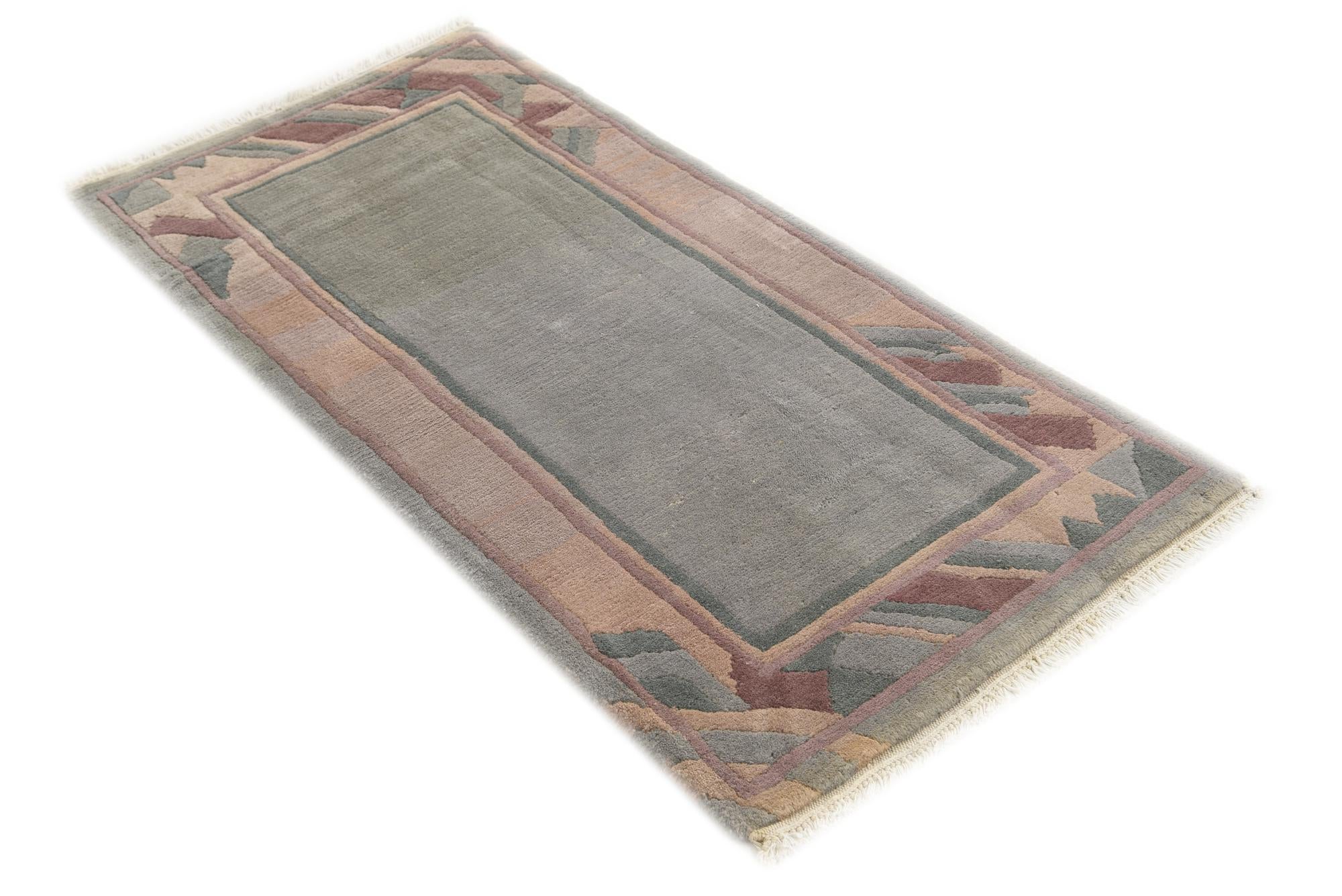 2' 3 x 4' 10 Hand Knotted Nepal Wool Runner Rug