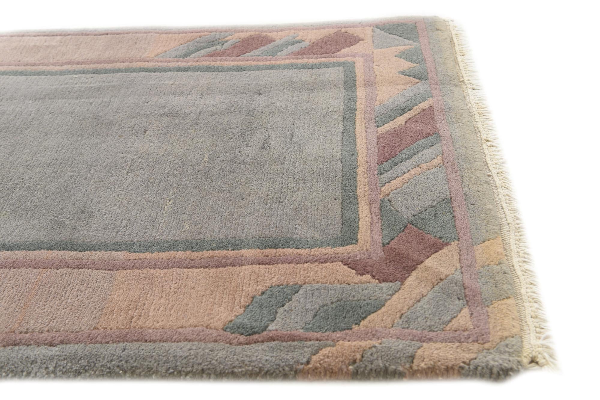2' 3 x 4' 10 Hand Knotted Nepal Wool Runner Rug