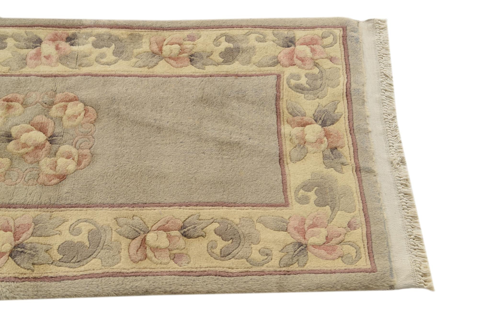 2' 3 x 4' 9 Hand Knotted Nepal Wool Runner Rug