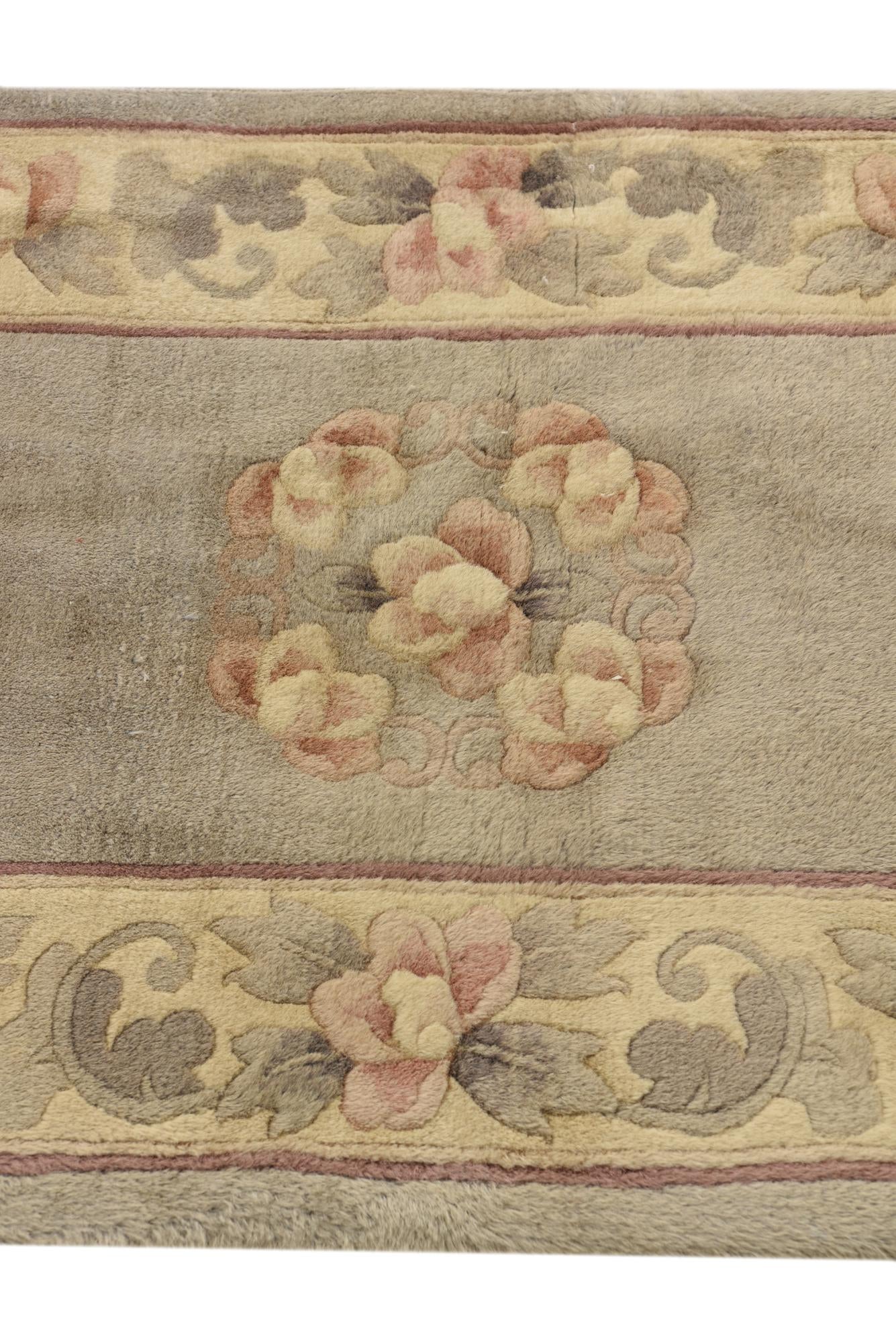 2' 3 x 4' 9 Hand Knotted Nepal Wool Runner Rug