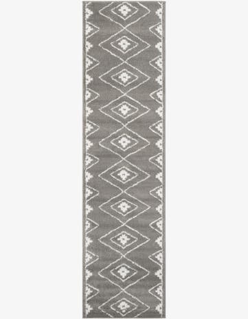 Gray Oslo Runner Rug