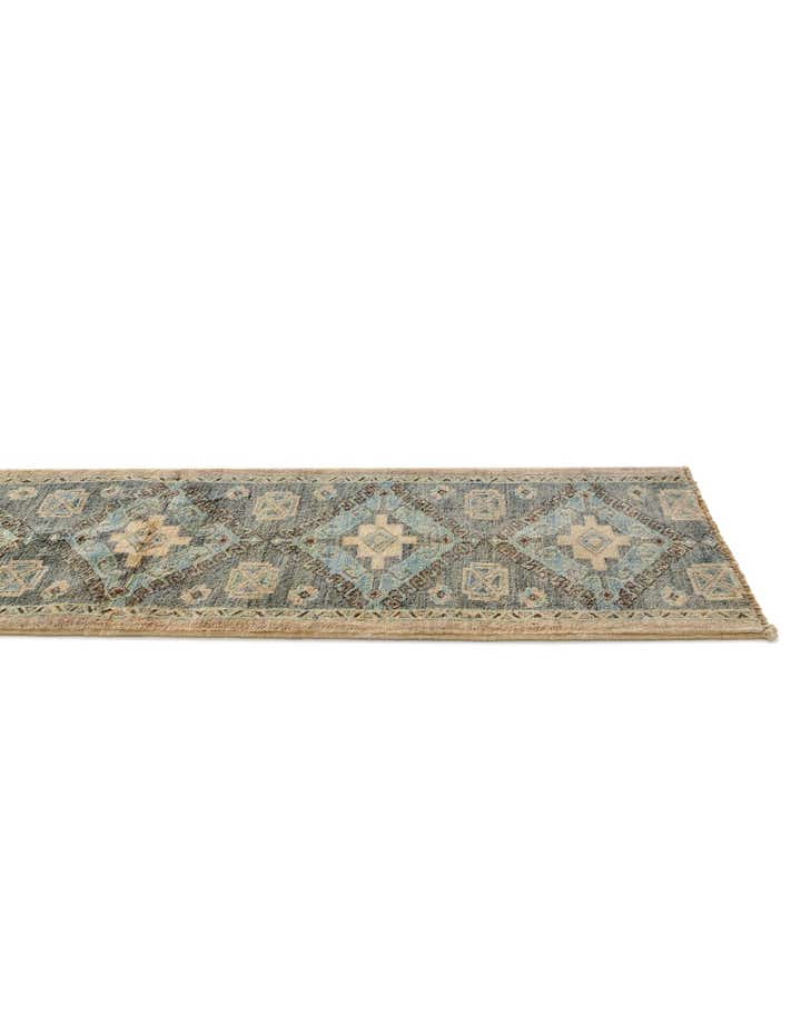 1' 9 x 11' 10 Hand Knotted Oushak Wool Runner Rug