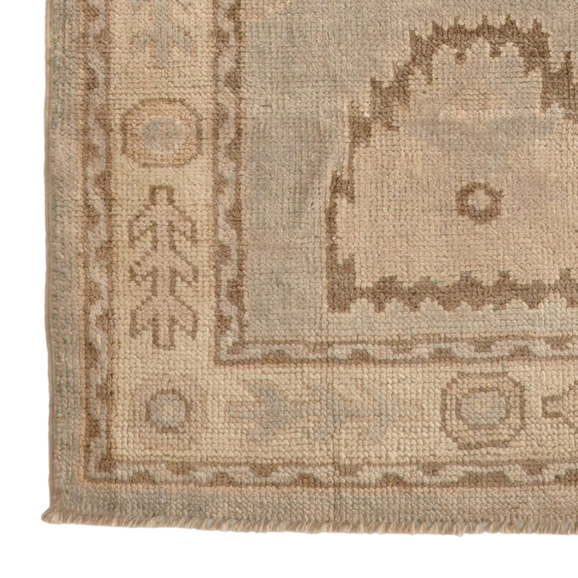 2' 10 x 10' 4 Hand Knotted Oushak Wool Runner Rug