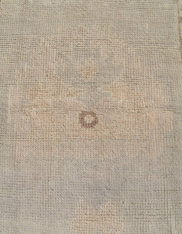 Detail image of 2' 10 x 10' 4  Hand Knotted Oushak Wool Runner Rug