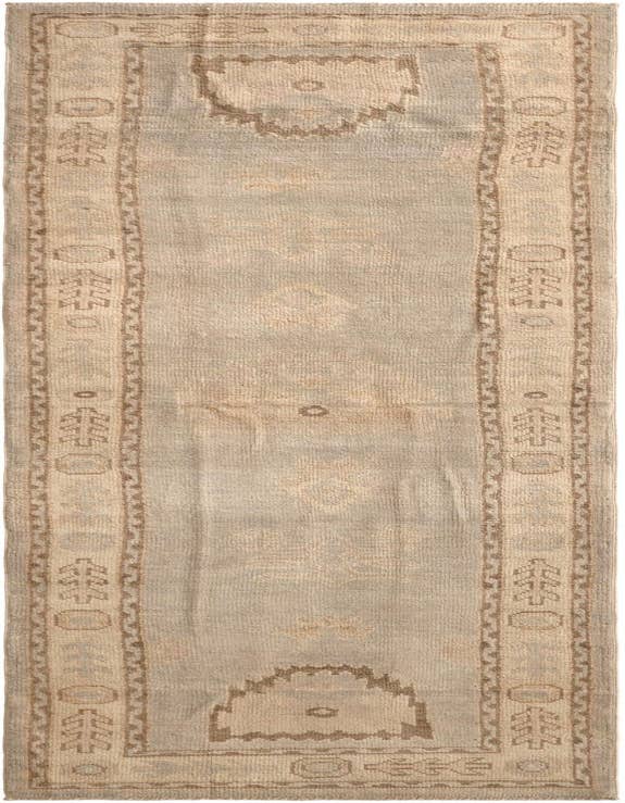Detail image of 2' 10 x 10' 4 Hand Knotted Oushak Wool Runner Rug