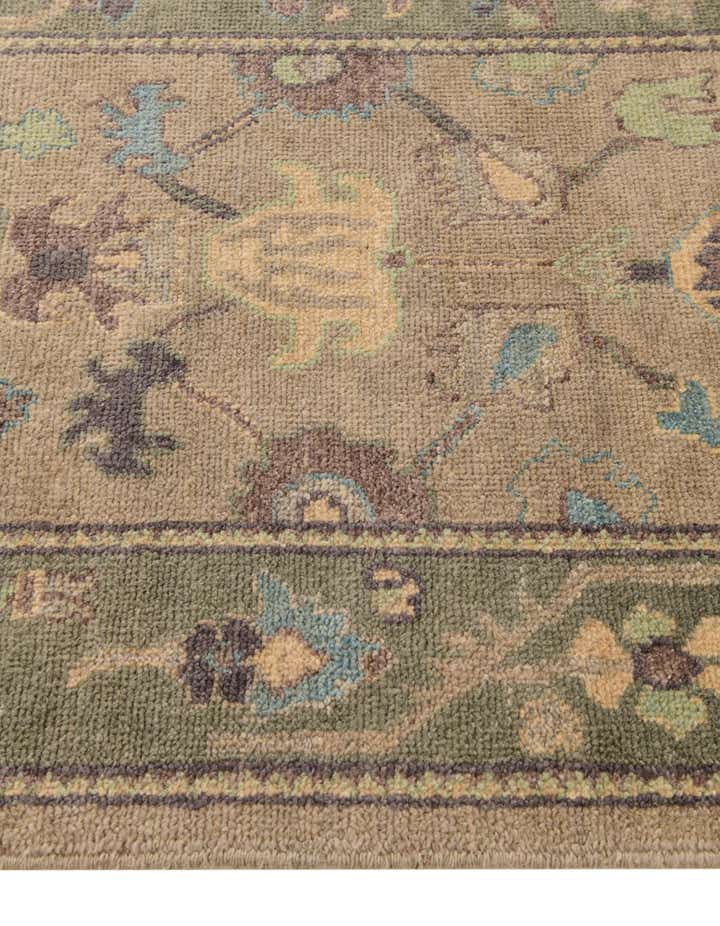 2' 10 x 13' 2 Hand Knotted Oushak Wool Runner Rug