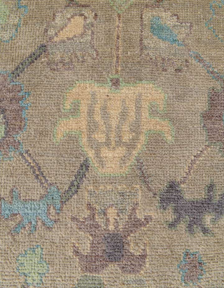 2' 10 x 13' 2 Hand Knotted Oushak Wool Runner Rug