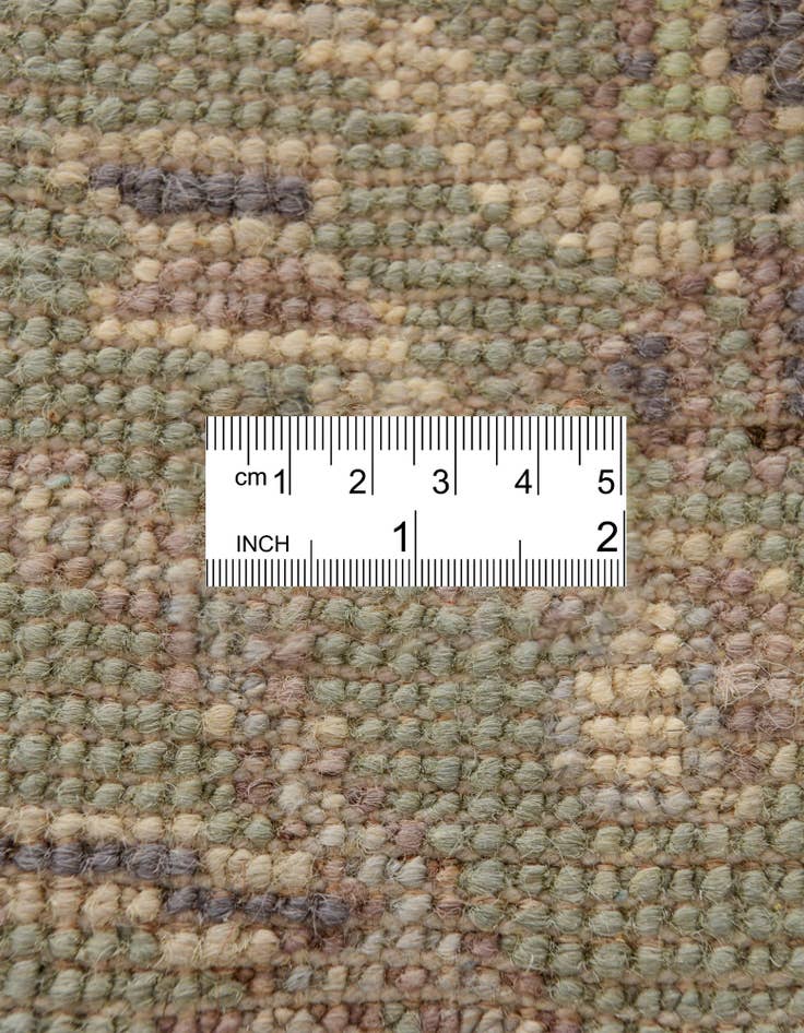 Detail image of 2' 10 x 13' 2  Hand Knotted Oushak Wool Runner Rug