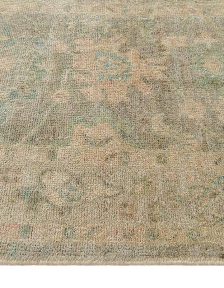 2' 8 x 9' 10 Hand Knotted Oushak Wool Runner Rug