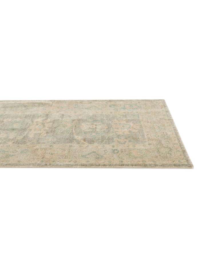 2' 8 x 9' 10 Hand Knotted Oushak Wool Runner Rug