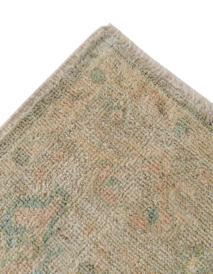 Detail image of 2' 8 x 9' 10 Hand Knotted Oushak Wool Runner Rug