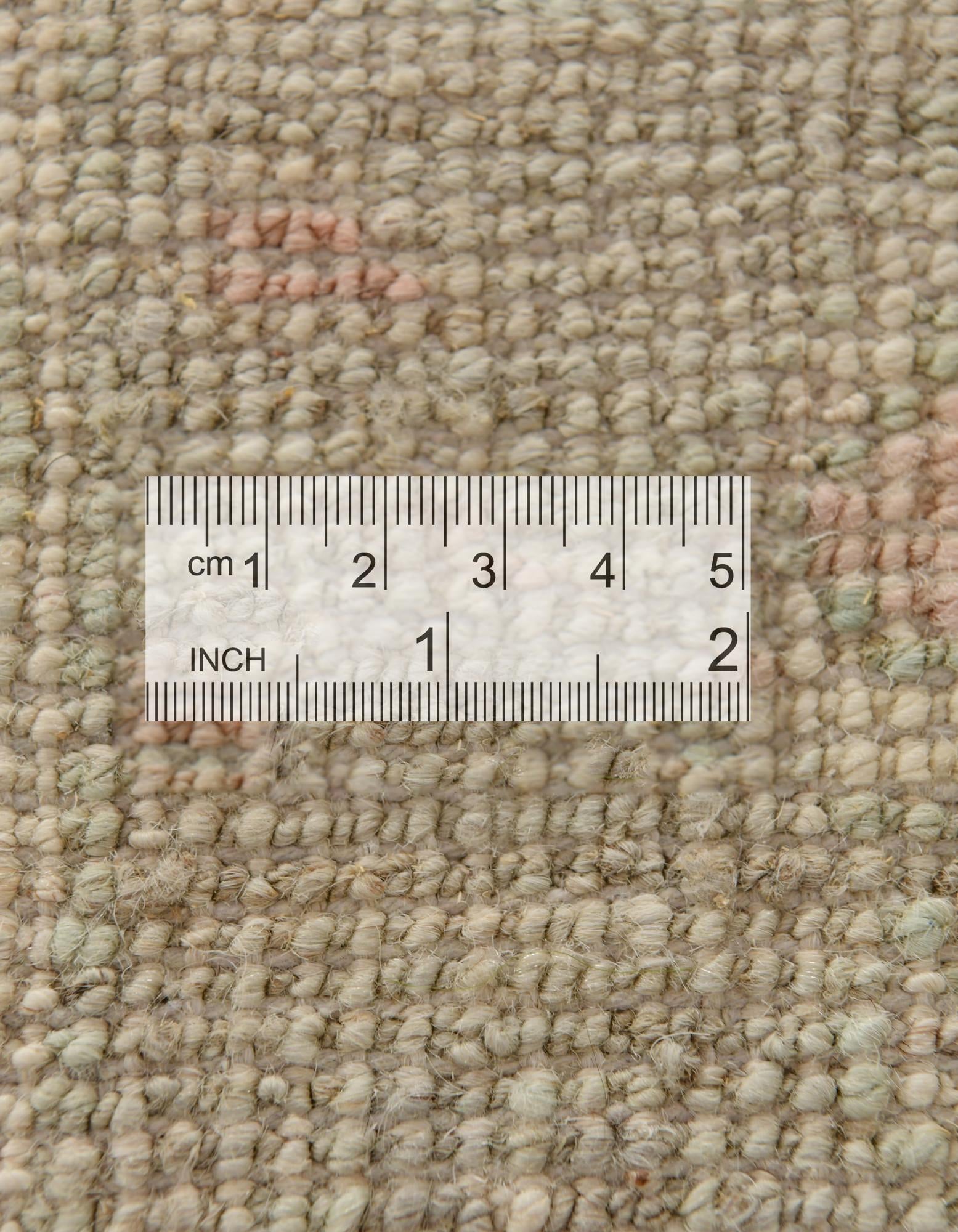 2' 8 x 9' 10 Hand Knotted Oushak Wool Runner Rug