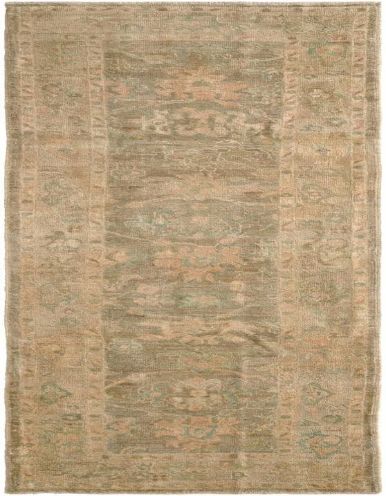 Detail image of 2' 8 x 9' 10 Hand Knotted Oushak Wool Runner Rug