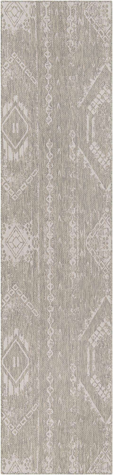 3' 3 x 14' Easy-Clean Bohemian Indoor / Outdoor Runner Rug