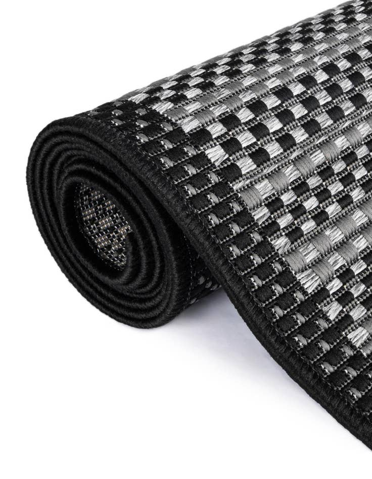 Detail image of 2' 2 x 6' Easy-Clean Border Indoor / Outdoor Runner Rug