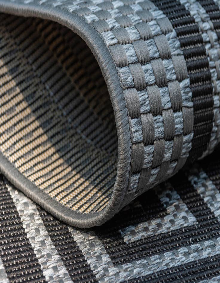 Detail image of 2' x 6'  Washable Border Indoor / Outdoor Runner Rug