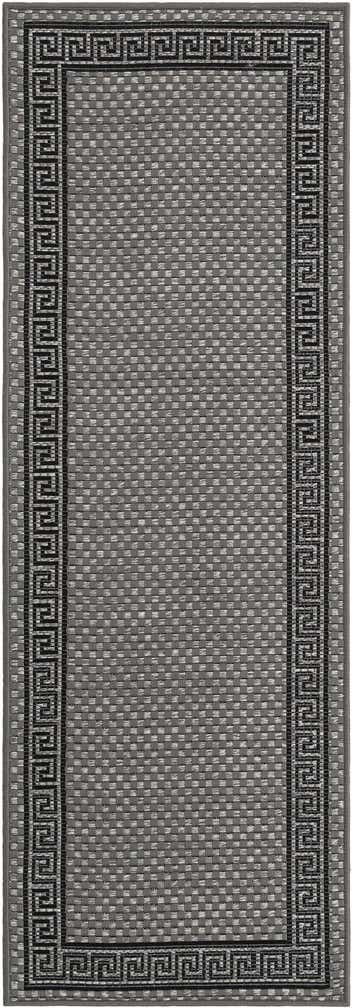 2' x 6' Easy-Clean Border Indoor / Outdoor Runner Rug