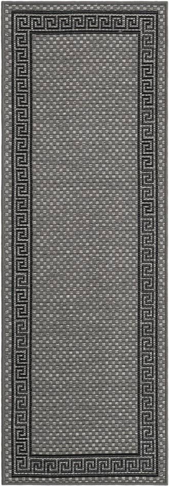 Detail image of 2' x 6' Easy-Clean Border Indoor / Outdoor Runner Rug