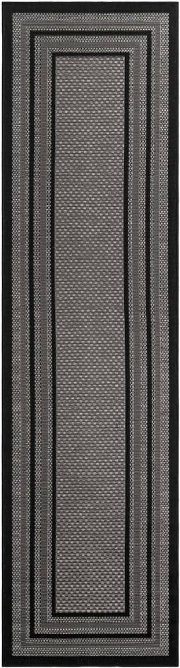 Detail image of 2' 7 x 10' Easy-Clean Border Indoor / Outdoor Runner Rug