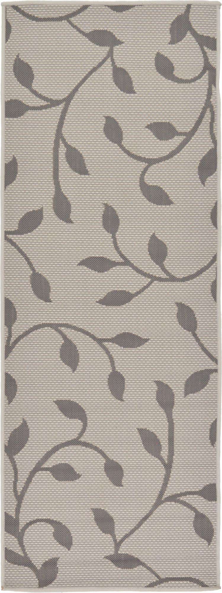2' 2 x 6' Easy-Clean Botanical Indoor / Outdoor Runner Rug