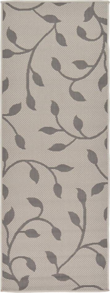 Detail image of 2' 2 x 6' Easy-Clean Botanical Indoor / Outdoor Runner Rug