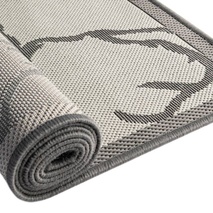 Detail image of 2' 2 x 6' Easy-Clean Botanical Indoor / Outdoor Runner Rug