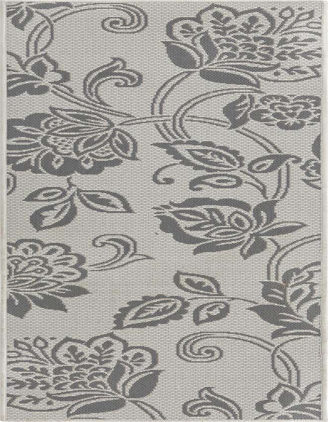 2' 2 x 6' Easy-Clean Botanical Indoor / Outdoor Runner Rug