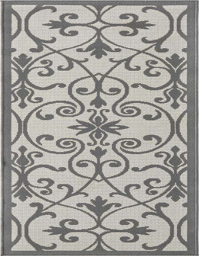 2' 2 x 6' Easy-Clean Botanical Indoor / Outdoor Runner Rug