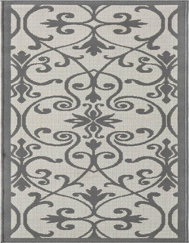 Detail image of 2' 2 x 6' Easy-Clean Botanical Indoor / Outdoor Runner Rug