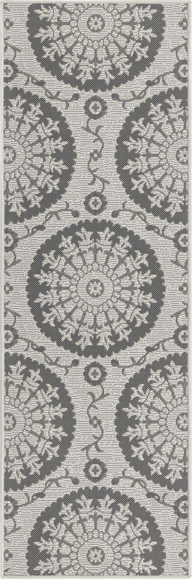 2' 2 x 6' Easy-Clean Botanical Indoor / Outdoor Runner Rug