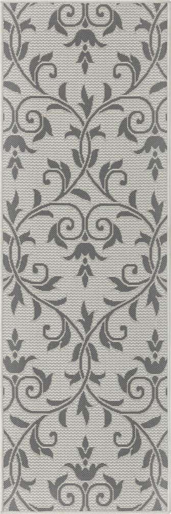 2' 2 x 6' Easy-Clean Botanical Indoor / Outdoor Runner Rug