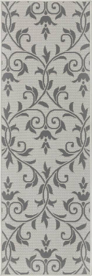 Detail image of 2' 2 x 6' Easy-Clean Botanical Indoor / Outdoor Runner Rug