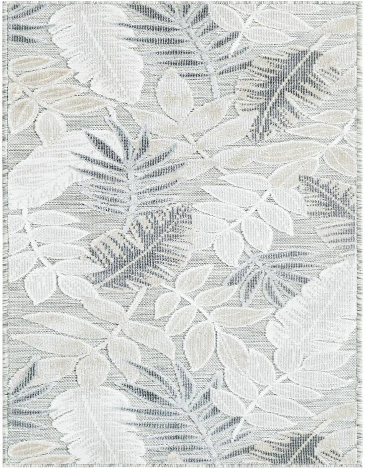 Detail image of 2' 2 x 5' 3 Easy-Clean Botanical Indoor / Outdoor Runner Rug
