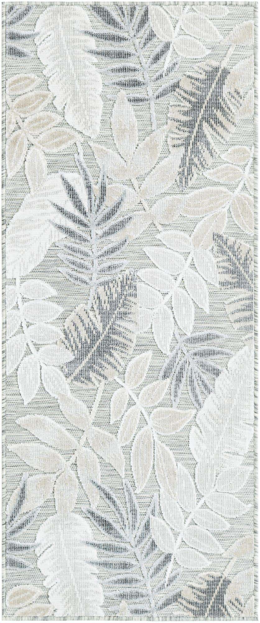 2' 2 x 5' 3 Easy-Clean Botanical Indoor / Outdoor Runner Rug