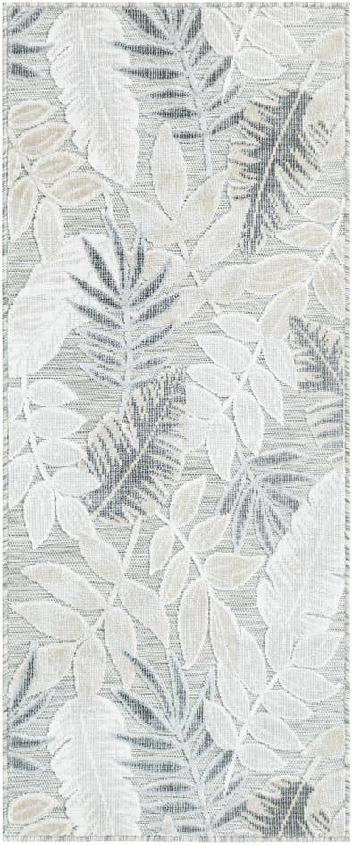 Detail image of 2' 2 x 5' 3 Easy-Clean Botanical Indoor / Outdoor Runner Rug