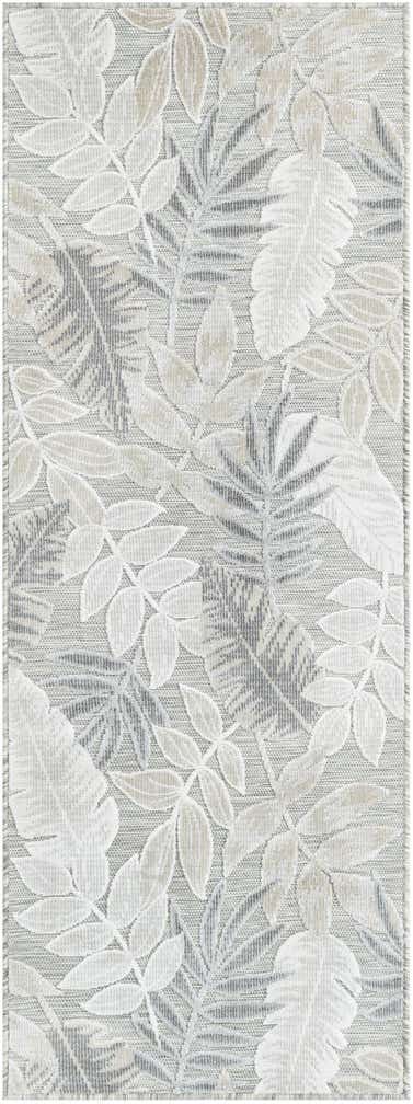2' 2 x 6' Easy-Clean Botanical Indoor / Outdoor Runner Rug