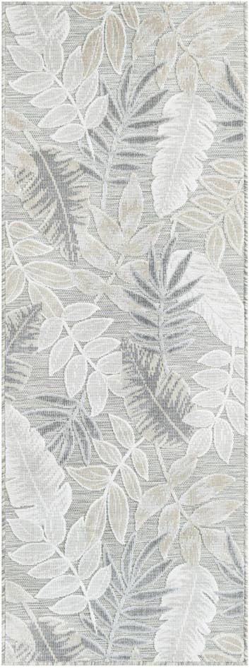 Detail image of 2' 2 x 6' Easy-Clean Botanical Indoor / Outdoor Runner Rug