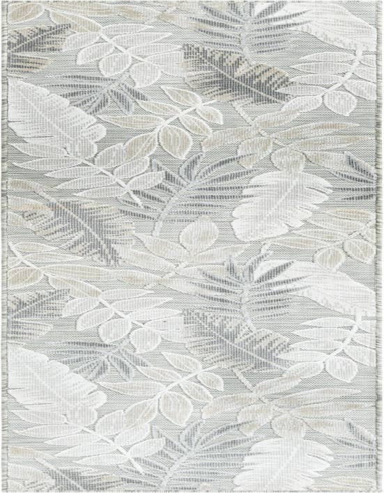 Detail image of 2' 2 x 8' Easy-Clean Botanical Indoor / Outdoor Runner Rug