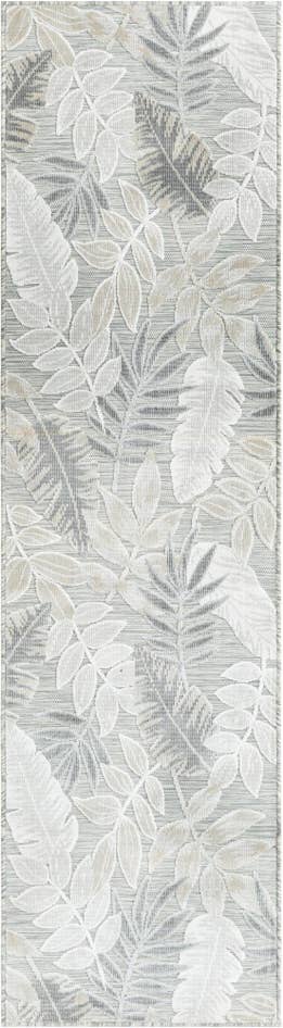 Detail image of 2' 2 x 8' Easy-Clean Botanical Indoor / Outdoor Runner Rug