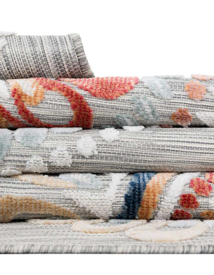 2' 2 x 8' Easy-Clean Botanical Indoor / Outdoor Runner Rug